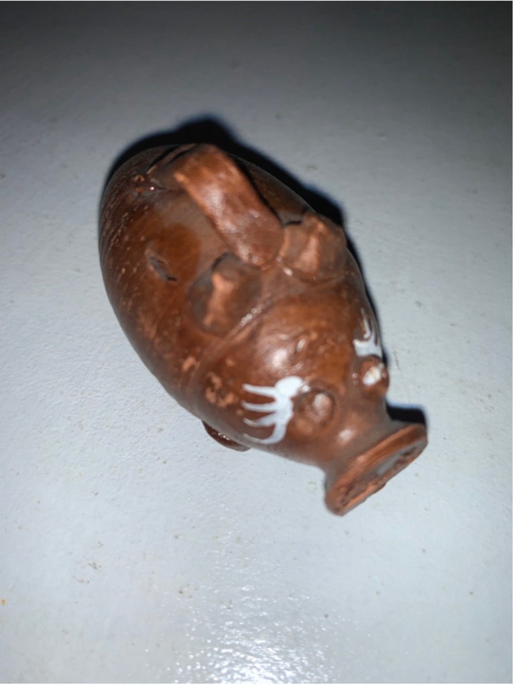 Unbranded Brown and White ceramic fake small Piggy Bank Decor